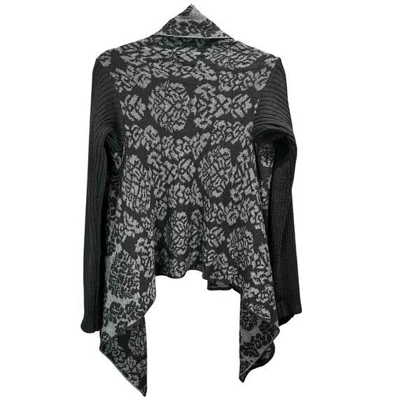 SILVIA NOVELLI Sweater Cardigan Size M Made in Italy Merino Wool Blend (C-226) - Picture 2 of 5